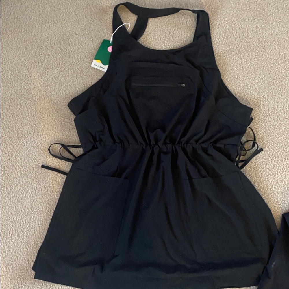 MEDIUM   HALARA BACKLESS QUICK DRY MINI ACTIVE DRESS - Picture 5 of 9